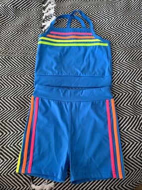 Little Wedgies active - neon stripes